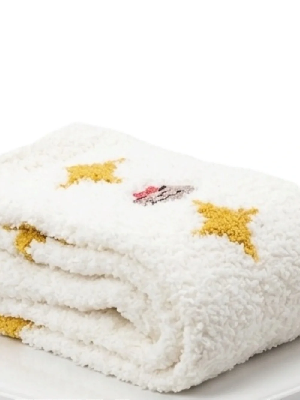 The Crème Shop x Pusheen Sole Soft! Infused Cozy Socks White w/ Yellow Star NWT